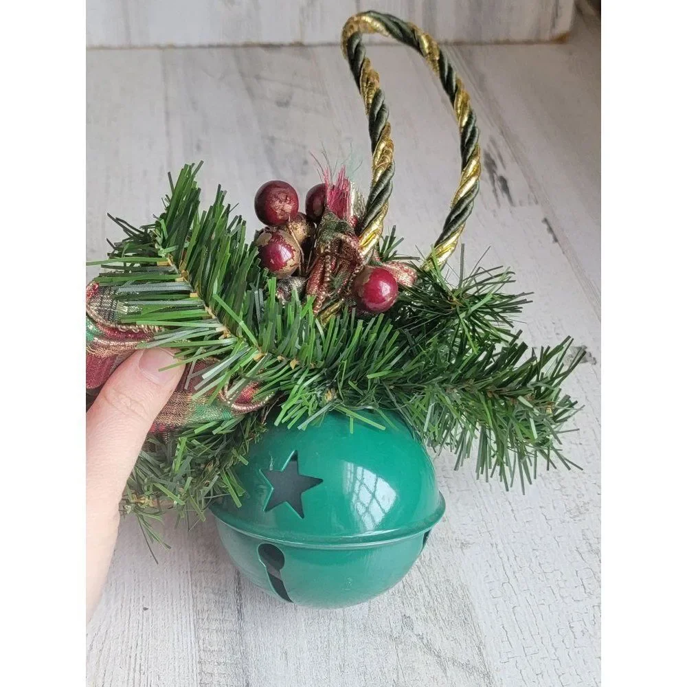 Green bell door knocker‎ hanging Xmas decor